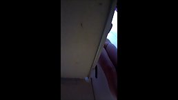 A hidden camera in the fitting room caught a girl changing her panties many times