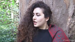 Curvy mature lady with curly red hair is showing her pussy whenever she feels like doing so