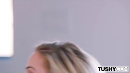 Ravishing blonde honey, Jessa Rhodes is doing it with two men, at the same time
