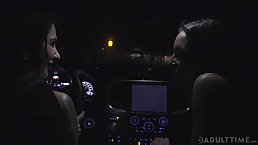 Joanna Angel and Kissa Sins are having a threesome in front of the camera, just for fun