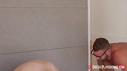 Alex Blake got thoroughly oiled up for a massage but ended up fucking Lucas frost like crazy