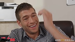 Brunette with big tits was just one phone call away from a hardcore fuck with her lover
