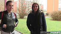 Eveline is gently sucking a stiff cock and expecting to feel it inside her shaved pussy