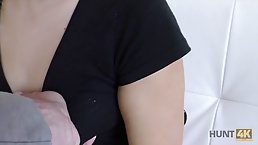 Great looking blonde babe is fucking her manager, because she wants to become a pornstar