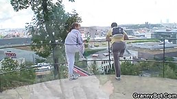 Chubby mature woman got sensual tits and pussy massage and could not stop moaning from pleasure
