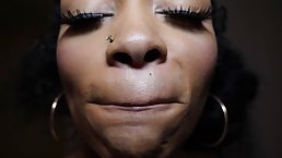 Gorgeous, black chick always wanted to make a porn video and earn some easy cash