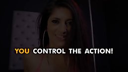 Hot stripper is sucking a big, hard dick and getting it inside her trimmed slit