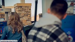 Brandi Love is an amazing blonde woman who likes the way her new lover is fucking her