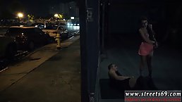 Fresh teen with glasses got tied up in a public place and fucked by a stranger