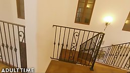 Alexis Fawx and a handsome police officer are fucking like two wild animals all night long