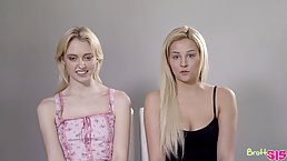 Chloe Cherry and Sophia Lux are having a great time during a threesome, with their neighbor