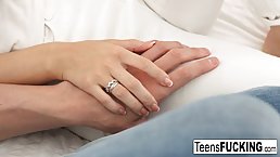 Pretty girl, Sofy took a handsome guy home because she wanted to ride his stiff cock