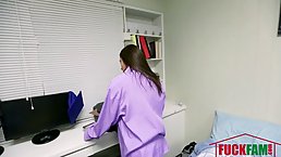 Dirty minded teen brunette, Zoey Bloom seduced her step- brother just to ride his cock