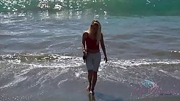 Riley Star is playing with her best friend's dick while he is trying to drive
