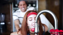 Tyler Nixon and Cleo Bardot are fucking like two wild animals while completely alone at home