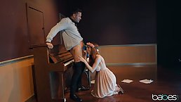 Pepper Hart is making out with a guy she wants to fuck, to build up the desire