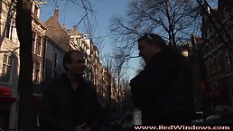Lovely, Dutch blonde is giving a blowjob to her married neighbor and getting a good fuck