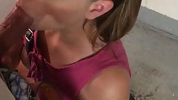 Pretty girls were having sex in various public places, knowing that someone was making a video