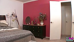 Nasty mature woman is often making love with her kinky step- daughter, in the bedroom