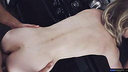 Petite Mackenzie Moss can't stop screaming from pleasure while getting fucked harder than ever
