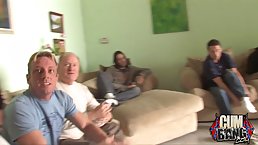 Hot babe, Mone Deiving is having sex with many guys and getting multiple facial cumshots