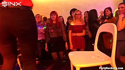 When single girls at the party get horny, any guy could get a balls deep blowjob