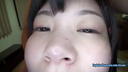 Japanese chick, Sano Ai is getting fucked very hard by a fat neighbor with a hard- on