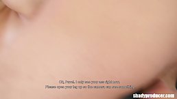 Horny blonde, Tereza is naked and waiting for her fuck session with two horny guys