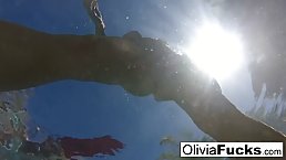 Olivia is a stunning blonde lady with big tits, who likes to be naked all day long 
