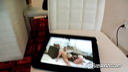 Big titted, blonde milf, Phoneix Marie is having anal sex with a handsome, tattooed guy she likes