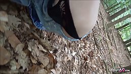 Voluptuous prostitute with big tits doesn't mind getting fucked in the park, if she gets some money
