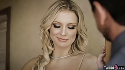 Ravishing blonde milf seems to like making love with her step- daughter and their married neighbor