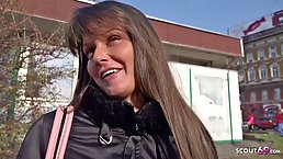 German chick went to a porn video casting ready to do her best to get the job