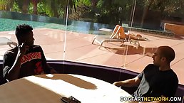 Black man is fucking a smoking hot brunette with tattoos the way she likes the most