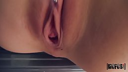 Insatiable blonde teen is giving a head even to a handsome stranger, in exchange for a ride