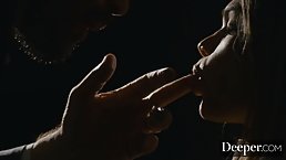 Athena Faris is sucking cock as deep as she can and getting hammered good in return