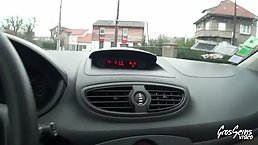 Big titted, blonde granny is doing amazing stuff with her younger lover's dick, to make him cum