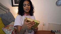 Frisky teen brunette is eating pussy and loving it, especially while her girlfriend is moaning