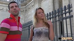 Kelly is bouncing up and down while fucking her ex, after they met in the street