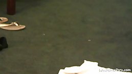 Naked lesbians are enjoying in the hot tub not knowing about a hidden camera in the bathroom