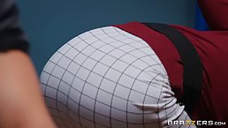 Nerdy librarian likes to have wild sex at work, while no one is watching her
