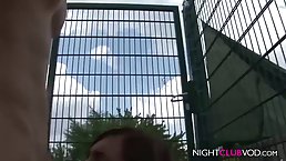 Sexy, German brunette got naked very fast, because she was eager to get fucked hard