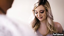Frisky, amateur blonde is moaning while riding a rock hard cock, because she is about to cum