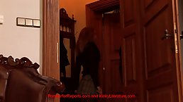 Slim babe is fucking her boss every once in a while, because she likes his stiff cock