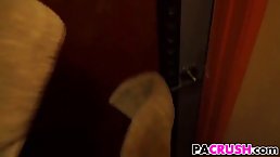 Zoey Laine is having wild sex with her step- father and moaning from pleasure while cumming