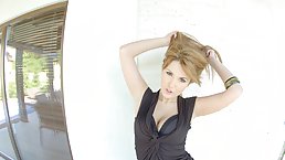 Hanna is a passionate, red haired lady who seems to like fingering her own pussy