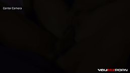 Adorable blonde darling is getting fucked harder than ever and moaning from pleasure while cumming