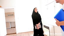Muslim woman, Katy Rose is getting her daily dose of fuck from her husband's best friend
