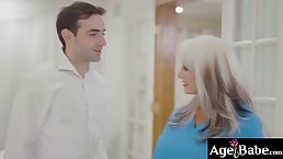 Slutty mature blonde is working in the hospital and often fucking patients, free of any charge