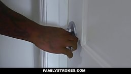 Black dude got an opportunity to fuck a hot brunette from the neighborhood and cum on her